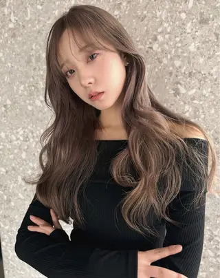 ロング カラー ヘアアレンジ 栄💗レイヤーカット ｜パーマ｜haruのヘアスタイル