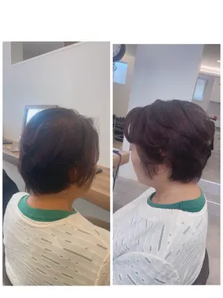 ショート カラー やまこし 美裕樹のヘアスタイル