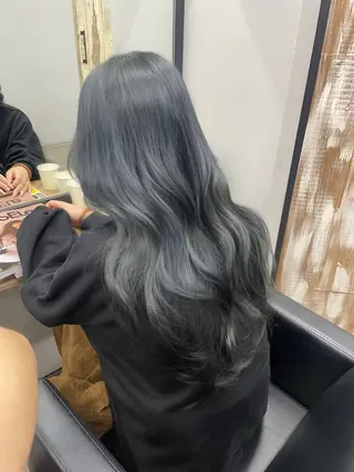 ロング カラー 新宿/韓国ヘア/ 髪質改善ストレートのヘアスタイル