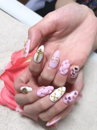 ミディアム ネイル 《LB》ラブリエ Nail&eyeのマツエク・マツパデザイン
