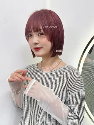 ショート カラー 松本優香/ボブ/ダ ブルカラー/髪質改善のヘアスタイル