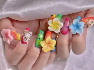 ネイル 長さだし専門店 M2　rikaのネイルデザイン