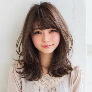 セミロング 🌼kubu🍀 Minami🌼のヘアスタイル