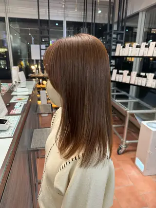 セミロング パーマ 美髪透明感🫧三澤 廉 M.SLASHのヘアスタイル