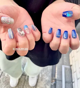 ネイル ˚✧⁺⭐︎༚moca miyuu⁎⁺˳✧༚のネイルデザイン