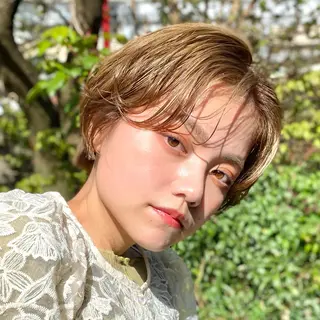ショート カラー 髪質改善 /市村 優音のヘアスタイル