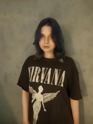 ミディアム カラー maki @pullnocのヘアスタイル