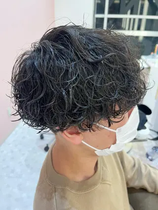 ショート パーマ メンズ ASAMI /MaisonINEのヘアスタイル