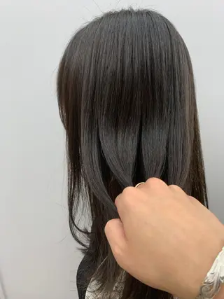 セミロング カラー 縮毛矯正×髪質改善 店長　DAITOのヘアスタイル
