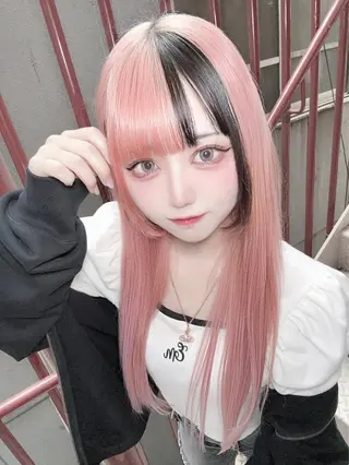 ロング カラー ハイトーンエクステ 🎩カズキ🎩のヘアスタイル