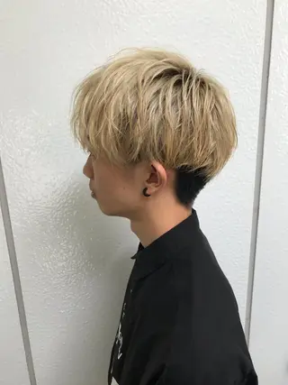 ショート メンズ クロスパーマ松永裕久 似合わせカットのヘアスタイル