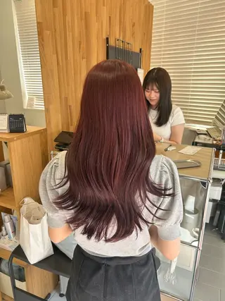 ロング 韓国ヘア ‎⟡.·KANA🐥のヘアスタイル