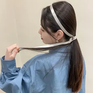 ロング ヘアアレンジ ワタナベ リリコのヘアスタイル