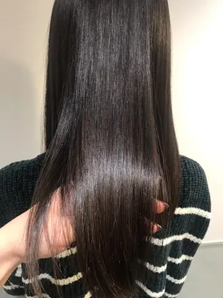 ロング 予約 停止のヘアスタイル