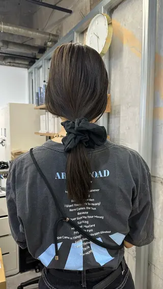 セミロング ハタケナカ コトネのヘアスタイル