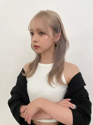 カラー ヘアアレンジ 韓国/ハイトーン/ ボブ🎀MIKU🎀のヘアスタイル