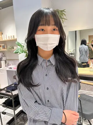 ロング カラー ヘアアレンジ トレンドレイヤー カット/mihoのヘアスタイル