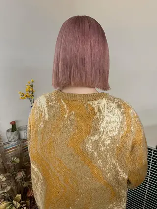ミディアム カラー 🩷ハイトーン透明感 レイヤー🩷ユリカのヘアスタイル