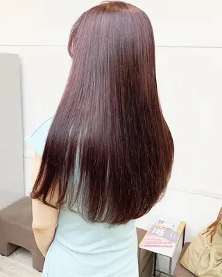 セミロング ☀️透明感color KURO☀️のヘアスタイル
