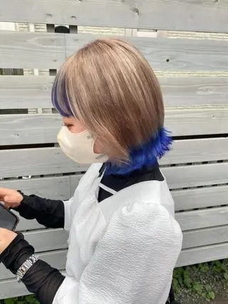 ショート カラー 似合わせレイヤー/ Wカラー🧸こころのヘアスタイル