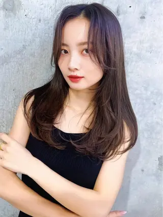 ミディアム カラー 🫧韓国ミディアム カット🫧/ナナミのヘアスタイル