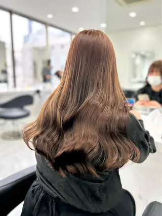 ロング カラー *モデル募集🤍横浜 透明感カラー🫧のヘアスタイル