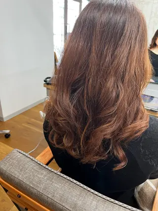 ロング パーマ ROSSO Hair&SPA 香椎宮前店所属・SHIINA 香椎宮前店のヘアスタイル
