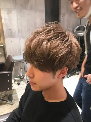 ショート カラー パーマ ヘアアレンジ メンズ キッズ ネイル マツエク・マツパ EnBlesS西宮 マンツーマン神道有基のヘアスタイル