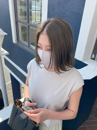 ミディアム 大谷 哲基のヘアスタイル