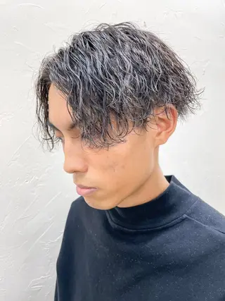 ショート パーマ メンズ メンズパーマ メンズ特化ryoのヘアスタイル