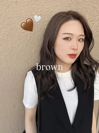 セミロング カラー theB🎀 🫧chinamiのヘアスタイル