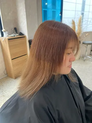 セミロング カラー 近藤 叶大のヘアスタイル