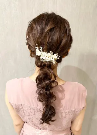 ロング ヘアアレンジ ヘアセット専門店 Rのヘアスタイル