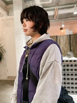 ミディアム パーマ KOOKI スティードトーキョーのヘアスタイル