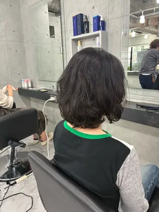 ミディアム パーマ Endearing 🌟銀座のヘアスタイル