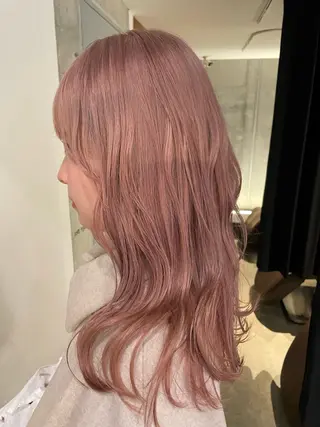 ロング カラー ベージュカラー🐑 レイヤー🤎塚原優芽のヘアスタイル