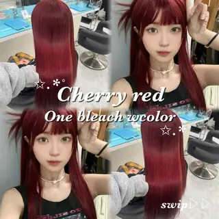 ロング カラー ダメージレスハイ トーン💖kanonのヘアスタイル