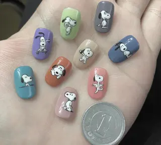 ネイル パラあり！フィルイン 美フォルムのネイルデザイン