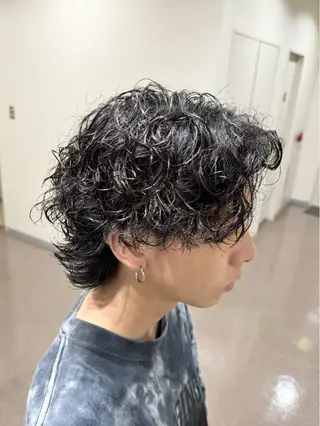 ロング パーマ メンズ メンズパーマ/ メンズ特化/寺阪拓真のヘアスタイル