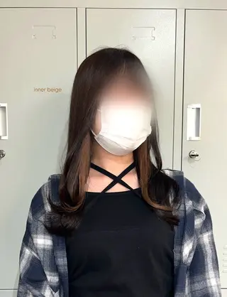 🎀韓国レイヤー/ 🫧暖色/暗髪カラーのヘアスタイル