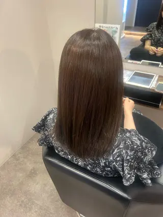 ミディアム 骨格/顔型/伏見/ 佐藤 里菜のヘアスタイル