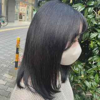 セミロング カラー 透明感カラー/京橋/ reikoのヘアスタイル