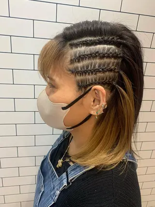 ミディアム ヘアアレンジ stylist N0Nのヘアスタイル