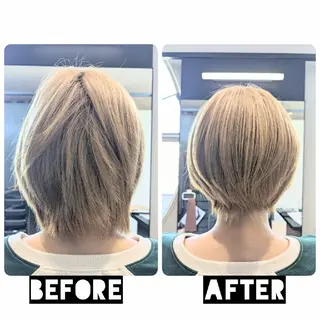 ショート カラー パーマ ヘアアレンジ 心斎橋難波本店 店長 THE ECT 中尾のヘアスタイル