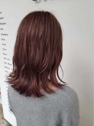 ミディアム カラー 東條 克義のヘアスタイル