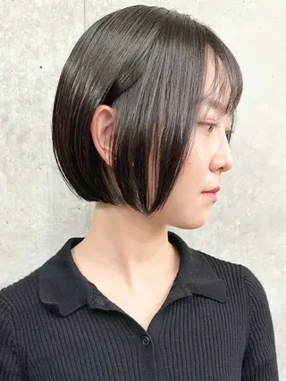 ミディアム ボブ/ゆるふわ ボブパーマ/とういのヘアスタイル