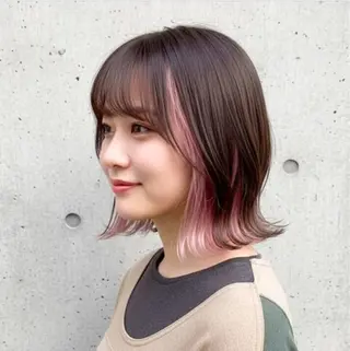 ミディアム カラー 町田美容師 mei 🍒 ✨のヘアスタイル
