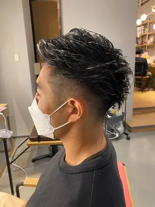 ショート メンズ unopulir 景山　凌のヘアスタイル