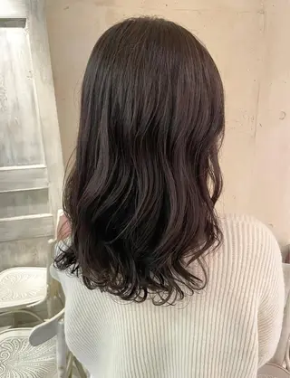 セミロング パーマ 銀座No.1髪質改善 縮毛矯正/本木のヘアスタイル