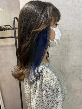 セミロング 福井 采未のヘアスタイル
